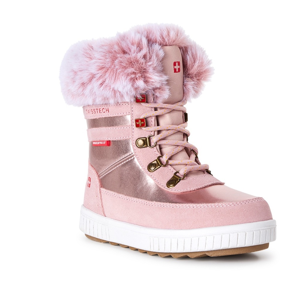 Swiss tech rose gold boots- little  girls  size 7